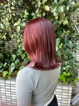 ミディアム 山本 陸央のヘアスタイル