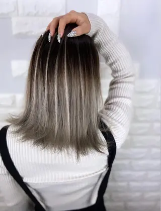 ミディアム カラー ヘアアレンジ 次世代シールエクステ 錦糸町 小泉 朋之のヘアスタイル