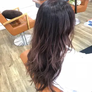 ロング カラー 菅沢 奈生のヘアスタイル