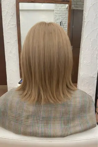 ミディアム カラー ヘアアレンジ 艶髪🪄透明感カラー 井戸大喜のヘアスタイル