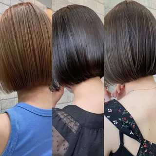 ショート カラー 髪質改善 中川　翔のヘアスタイル