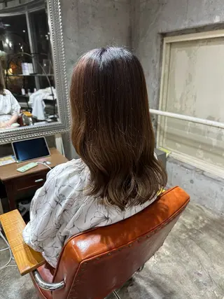 ミディアム 🔥コテ巻き風 ボブパーマ🔥のヘアスタイル