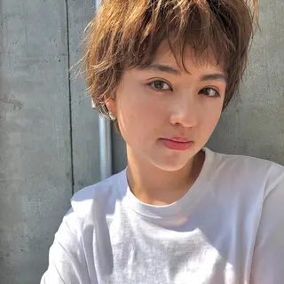 ショート カラー 【ダメージレス施術】 【透明感】北村 拓也のヘアスタイル