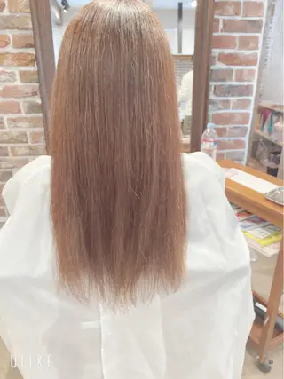 ロング パーマ 沖田 舞衣のヘアスタイル