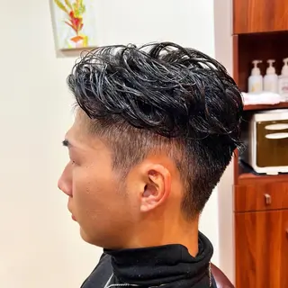 ショート カラー パーマ ヘアアレンジ メンズ メンズカット/パーマ 山崎航平💈のヘアスタイル