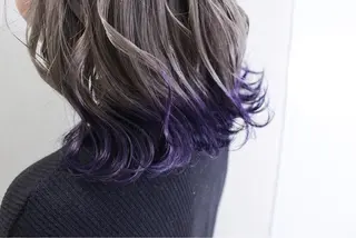 ミディアム カラー ヘアアレンジ lani ブリーチ /ダブルカラーのヘアスタイル