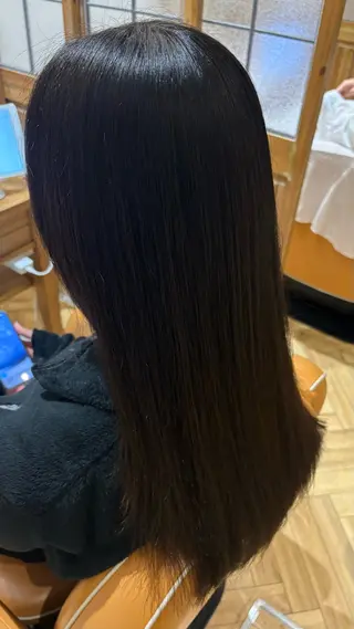 ロング 似合わせ 顔周りYUUGAのヘアスタイル