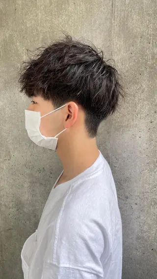 パーマ メンズ もりたみかこ 美容師お休み中のヘアスタイル