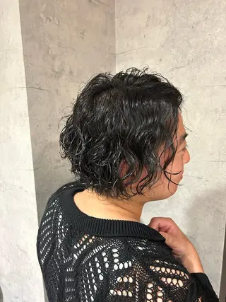 ショート パーマ パーソナルカラー 診断🍀マリンのヘアスタイル