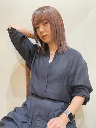 ミディアム 山口 朔弥のヘアスタイル