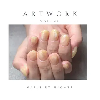 ショート カラー ネイル マツエク・マツパ illum hicariのネイルデザイン