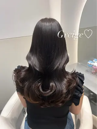 セミロング カラー 🩷韓国ヘア/ヨシン モリ🩷Maikaのヘアスタイル