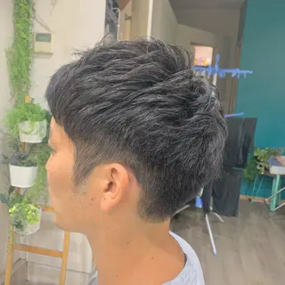 ショート カラー パーマ メンズ 🐤 ゆい🐓のヘアスタイル