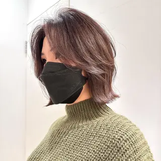 ミディアム カラー ヘアアレンジ 🌿レイヤー/ブリー チ/🌿‬JINのヘアスタイル