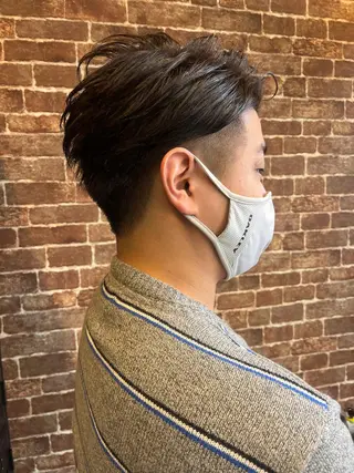 ミディアム カラー パーマ ヘアアレンジ メンズ キッズ ネイル マツエク・マツパ アイブロウ 久木原 ゆりのヘアスタイル