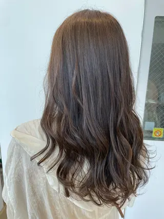セミロング カラー 美髪形成！色素改善！ 秋田　和輝のヘアスタイル