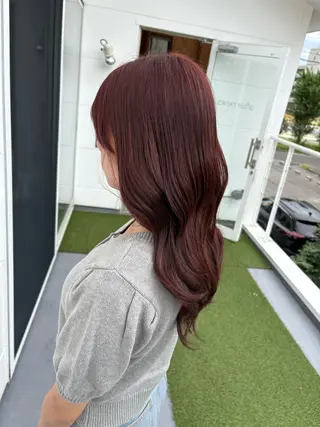 カラー 透けるミルクティー ☕赤味ゼロ★はる吉のヘアスタイル
