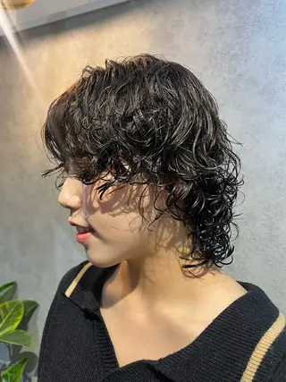ショート パーマ 暖色カラー/パラッと Bob/モエのヘアスタイル