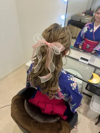 ロング ヘアアレンジ Mikazuki オーナーTeradaのマツエク・マツパデザイン