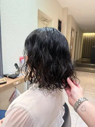 パーマ パーマ×レイヤー| カラー カホ🪩🤍のヘアスタイル
