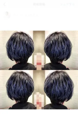ショート カラー box mico. mutsumiのヘアスタイル
