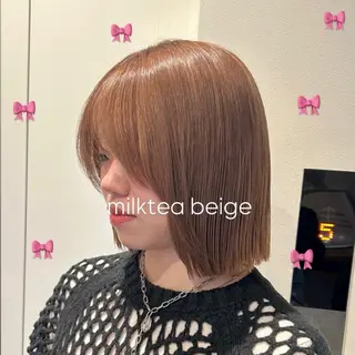 ミディアム レイヤー🎀透明感 カラー|ワンホンのヘアスタイル