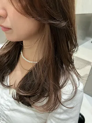 カラー 💖ブリーチなし透明 感💖ASAHIのヘアスタイル
