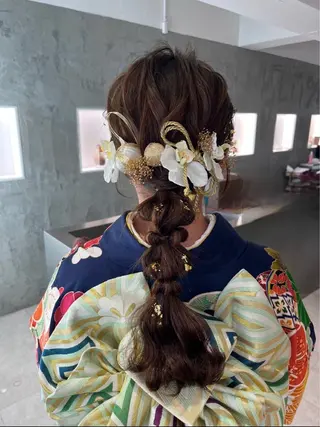 ヘアアレンジ 艶カラー/縮毛矯正/ アレンジ/akaneのヘアスタイル
