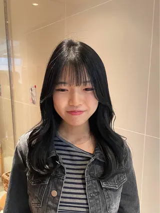 セミロング カラー パーマ 縮毛矯正/レイヤー 🌙児玉光瑠のヘアスタイル