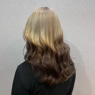 セミロング カラー 透明感カラー/パーマ 🌀アオノのヘアスタイル