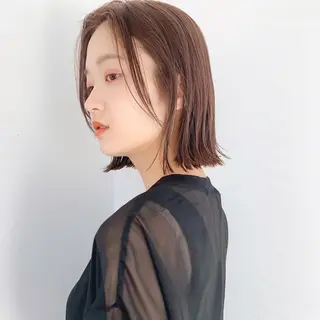 ショート カラー 🌱小顔ヘア/ボブ ミディアム/双葉🌱のヘアスタイル