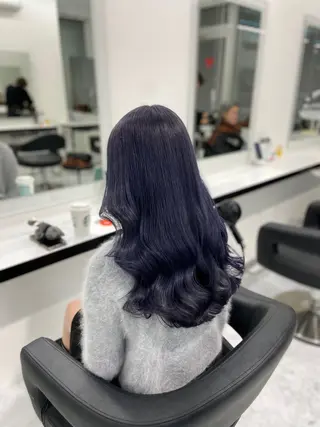 ロング カラー ヘアアレンジ レイヤー×透明感カラ ーHAYATOのヘアスタイル