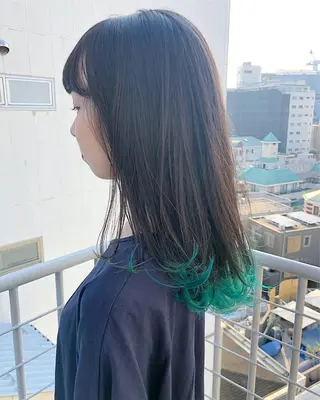 ロング カラー ヘアアレンジ 【池袋/スパイキー ショート】ⓝⓘⓜⓤのヘアスタイル
