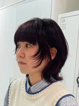 ミディアム カラー ヘアアレンジ 🦠デザインカラー/ 魚瀬あおい🦠のヘアスタイル