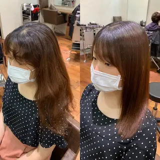 セミロング パーマ 【縮毛矯正プロ講師】 島野 伊央汰のヘアスタイル