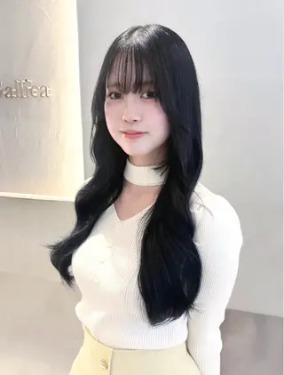 ロング カラー ワンホン/韓国ヘア 🤍amiのヘアスタイル