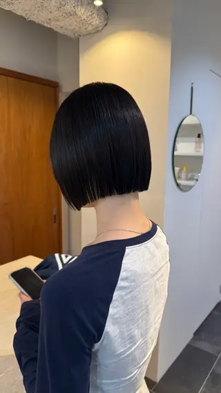 ショート 愛花/久屋大通/ 切りっぱなしボブのヘアスタイル