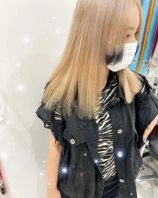 セミロング カラー 新宿駅近♡個室 ♡関口三都季🌜のヘアスタイル