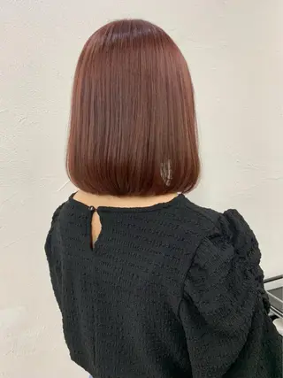 ミディアム カラー 🎀 のえか/ハイ トーン/ピンク🤍のヘアスタイル