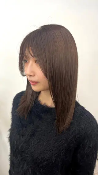セミロング カラー HIROKO / 透明感暖色カラー🎀のヘアスタイル