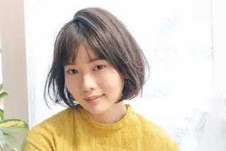 ミディアム 星 沙織のヘアスタイル