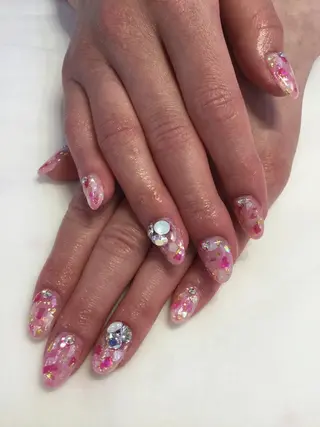 ネイル 💎🐰 saki. m 🐰💎のネイルデザイン