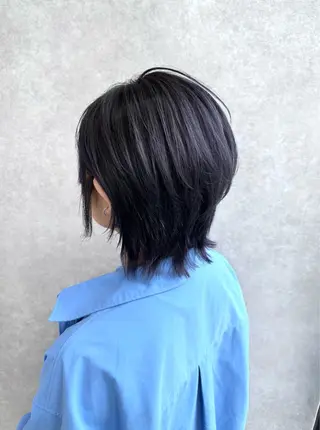 ミディアム カラー 【𝐀𝐬𝐡大森】 石崎竜祐のヘアスタイル