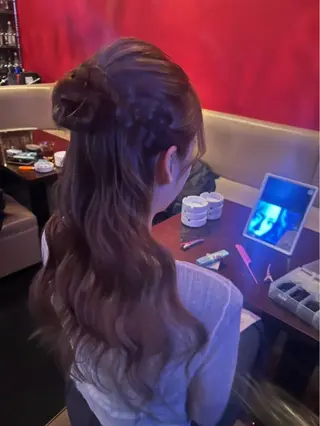 ロング ヘアアレンジ hair set / 渡辺未来🦋のヘアスタイル