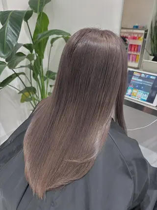 セミロング カラー 🎀透明感× 赤み消し🎀正源のヘアスタイル