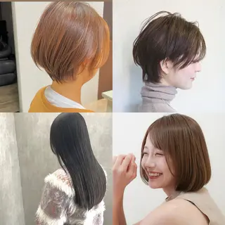 ショート 縮毛矯正/レイヤー/ 表参道/OMAEのヘアスタイル