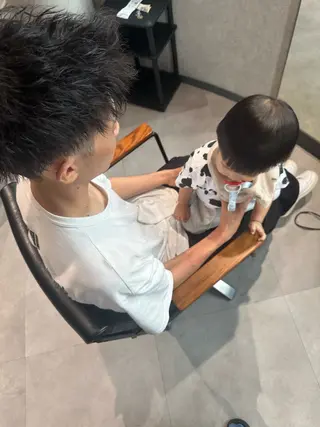 ショート パーマ ヘアアレンジ メンズ キッズ メンズヘア静岡 ✂︎Ryuheiのヘアスタイル