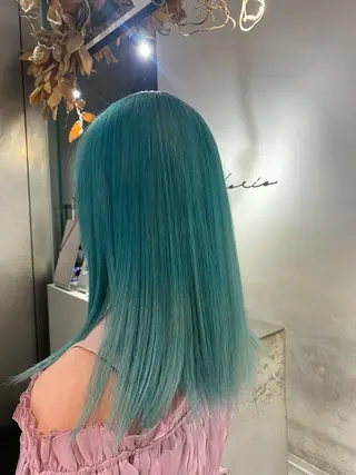 セミロング カラー 【CHERIE】天神 大名サロン💫りんのヘアスタイル