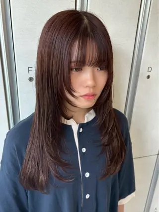 ロング カラー ボブ/レイヤー/透明 感カラー/Dai🌿のヘアスタイル