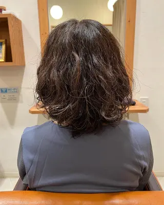 ミディアム カラー パーマ TELA HAIR 幕張本郷店 千尋のヘアスタイル